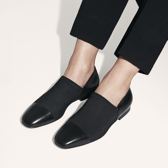 Via Spiga Shoes - Via Spiga Tate elastic leather cap toe loafer flat